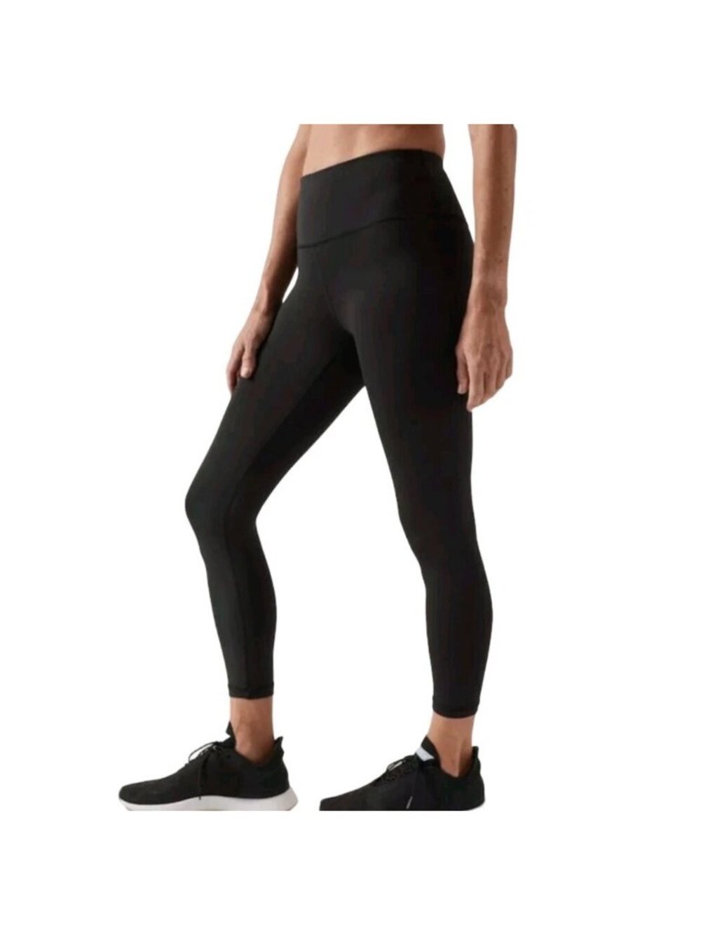 Athleta Womens Elation Train 7/8 Tights 981878 Black Sz L High-Waisted Stretch - Picture 16 of 16